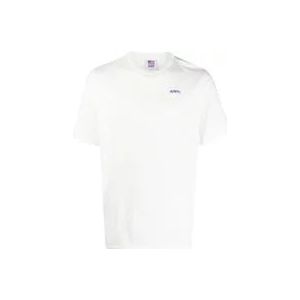 Autry Logo-Patch Crew-Neck T-Shirt , White , Heren , Maat: XL