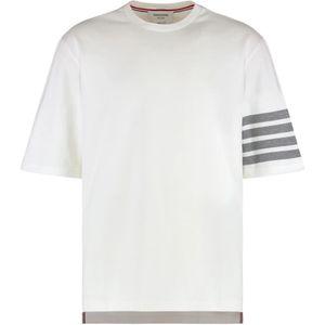 Thom Browne, Heren, Tops, Wit, Maat: M Katoen,