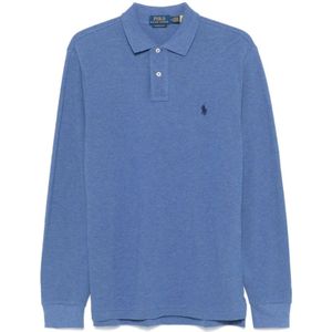 Ralph Lauren, Heren, Tops, Blauw, Maat: S Katoen,