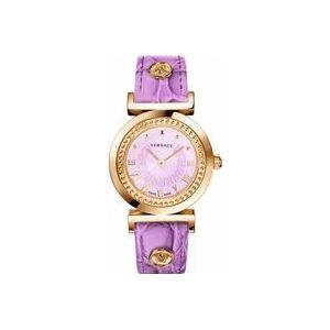 Versace Vanity roségouden Dameshorloge , Purple , Dames , Maat: ONE Size