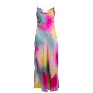 Msgm, Dames, Jurken, Veelkleurig, Maat: XS Viscose,