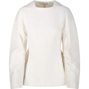Max Mara, Dames, Blouses & Shirts, Wit, Maat: S Zijde,