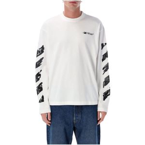 Off White, Heren, Tops, Wit, Maat: XL Katoen,
