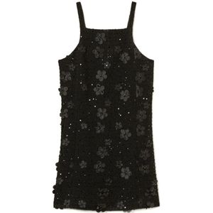 Twinset, Dames, Jurken, Zwart, Maat: XS Poliester,