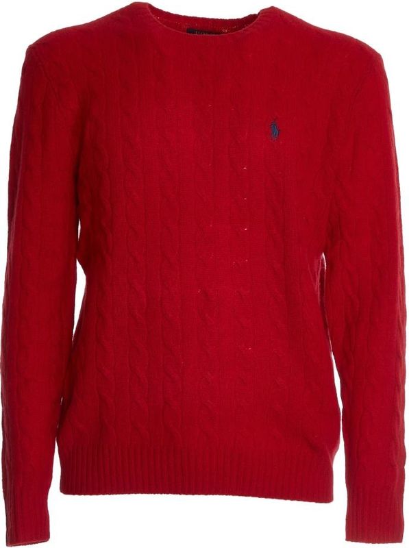 Polo Ralph Lauren - Trui - Rood - Effen - Lange Mouw