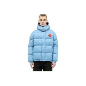 Moncler Afneembare Mouw Cyclone Donsjas , Blue , Heren , Maat: 2XL