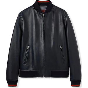 Gucci, Heren, Jassen, Blauw, Maat: XL Leer,