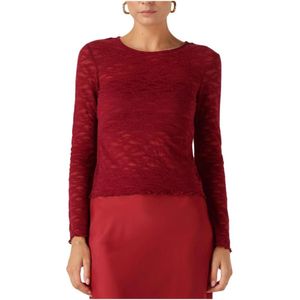 Y.a.s, Dames, Tops, Rood, Maat: XS Nylon,