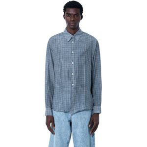 Our Legacy, Heren, Overhemden, Grijs, Maat: 2XL Zijde,