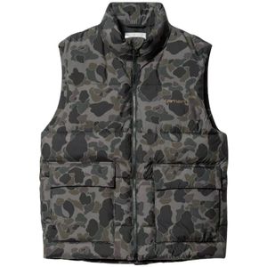 Carhartt Wip - Waterdichte Vest - Grijs - Polyester Taffeta - Oversized Pasvorm