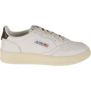 Autry Medalist Low Man Leren Sneakers , Beige , Heren , Maat: 40 EU