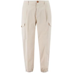 Brunello Cucinelli, Heren, Broeken, Beige, Maat: 3XL Katoen,