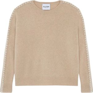 Kujten, Dames, Truien, Beige, Maat: M Kasjmier,
