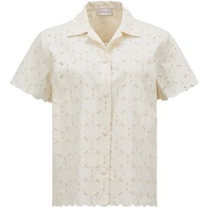 Moncler - Lace Shirt - Blouse - Beige - Katoen