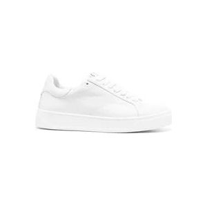 Lanvin Witte Leren Ddb0 Sneakers , White , Dames , Maat: 40 EU