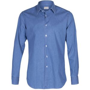Xacus, Heren, Overhemden, Blauw, Maat: 2XL Katoen,