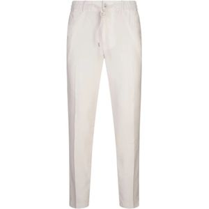Hugo, Heren, Broeken, Wit, Maat: 2XL Linnen,
