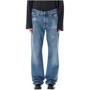 Acne Studios, Heren, Jeans, Blauw, Maat: XL Katoen,