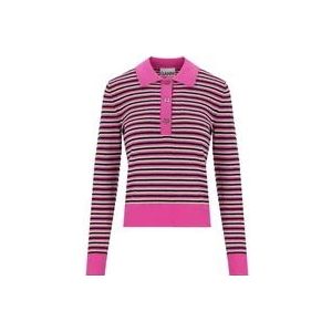 Ganni Polo Hemden , Pink , Dames , Maat: M