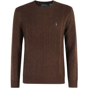 Polo Ralph Lauren, Heren, Truien, Bruin, Maat: L Wol,