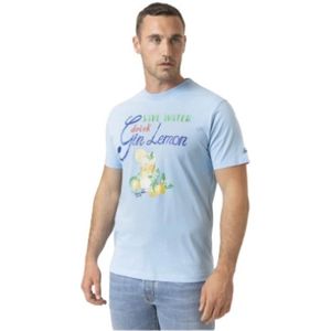 MC2 Saint Barth, Heren, Tops, Blauw, Maat: M Katoen,