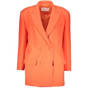Valentino Garavani, Dames, Jassen, Oranje, Maat: 3XS Zijde,