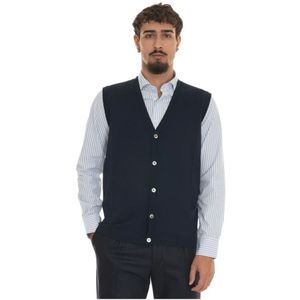 Hindustrie, Heren, Truien, Blauw, Maat: XL Wol,