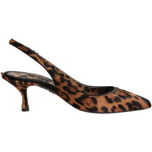 Dolce & Gabbana, Dames, Schoenen, Bruin, Maat: 36 1/2 EU Leer,