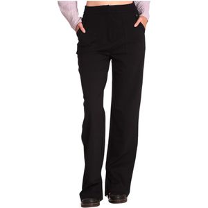 Calvin Klein Jeans, Dames, Broeken, Zwart, Maat: XS Viscose,