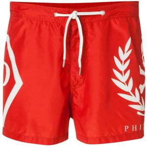 Philipp Plein, Heren, Badkleding, Rood, Maat: 2XL