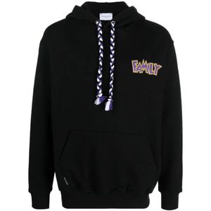 Family First, Heren, Sweatshirts & Hoodies, Zwart, Maat: M Katoen,