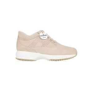 Hogan Sneakers , Beige , Dames , Maat: 40 EU