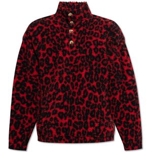 Alexander McQueen, Heren, Sweatshirts & Hoodies, Rood, Maat: L Wol,