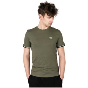 Guess, Heren, Tops, Groen, Maat: S Katoen,