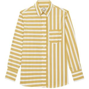 Ines de la Fressange Paris, Dames, Blouses & Shirts, Geel, Maat: XS