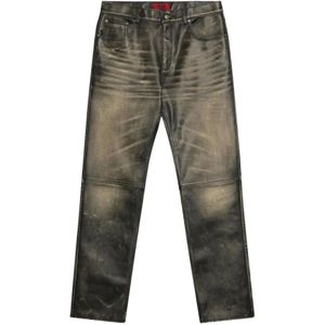 424, Heren, Jeans, Bruin, Maat: S Katoen,