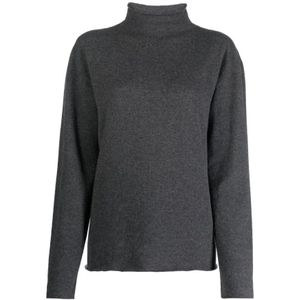 Jil Sander, Dames, Truien, Grijs, Maat: M Kasjmier,