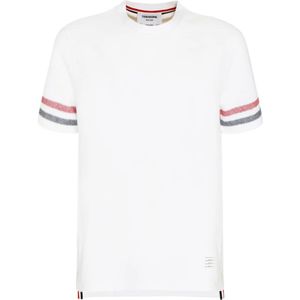 Thom Browne, Heren, Tops, Wit, Maat: L Katoen,