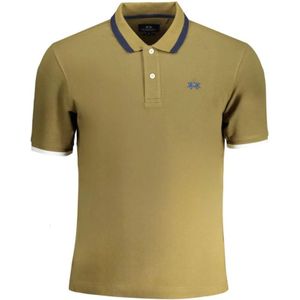La Martina - Polo Shirt - Groen - Katoen - Korte Mouwen