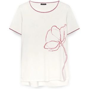 Fiorella Rubino, Dames, Tops, Wit, Maat: S Katoen,