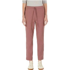 Max Mara, Dames, Broeken, Paars, Maat: M Katoen,