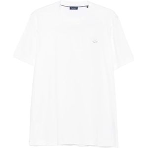 Paul & Shark, Heren, Tops, Wit, Maat: M Katoen,
