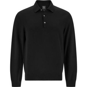Boggi Milano - Trui - Zwart - Knitwear - Polokraag