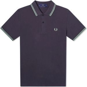 Fred Perry, Heren, Tops, Blauw, Maat: 3XS Katoen,
