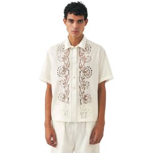 Antik Batik, Heren, Overhemden, Beige, Maat: L Katoen,