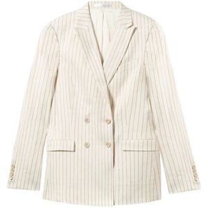 Brooks Brothers, Dames, Jassen, Wit, Maat: L Linnen,