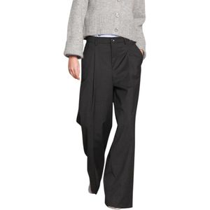 Mason's, Dames, Broeken, Grijs, Maat: 2XS Wol,