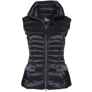 Marc Cain - Hooded Vest - Zwart - Donsvulling - Waterafstotende Stof