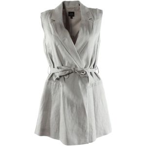 Armani, Dames, Jassen, Grijs, Maat: S Katoen,