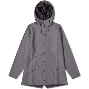Rains, Heren, Jassen, Grijs, Maat: S